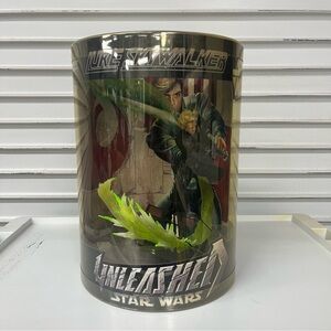 Year 2006 Star Wars Unleashed 7" Figure - Jedi Knight LUKE SKYWALKER with Base